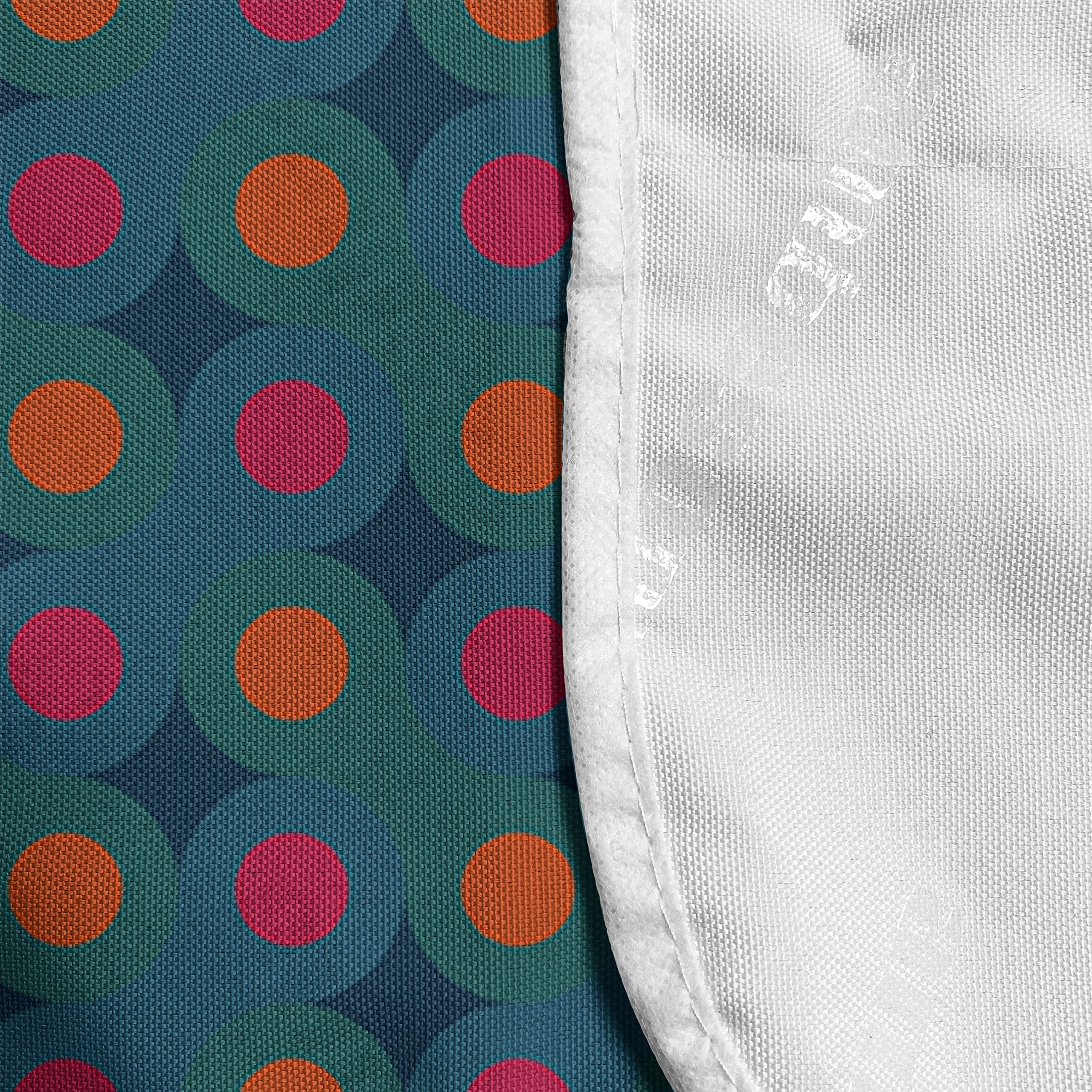 Ambesonne Waterproof Microwave Cover - Polka Dot Design, Retro Style Kitchen Organizer with Pockets, 36