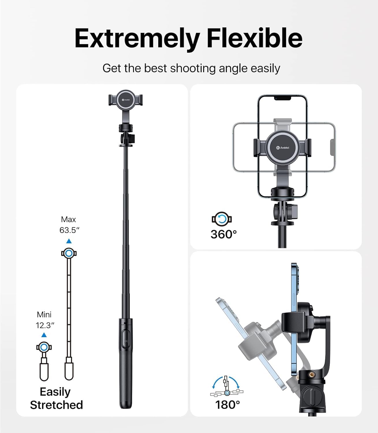 MagStick Selfie Stick Tripod - 63.5