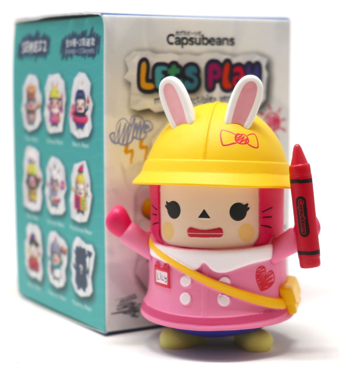 Capsubeans Series 2 Let's Play Display Set - 8pcs Collectible Toy Figures for Kids & Adults | Perfect for Playtime, Collection Display, and Gift Giving