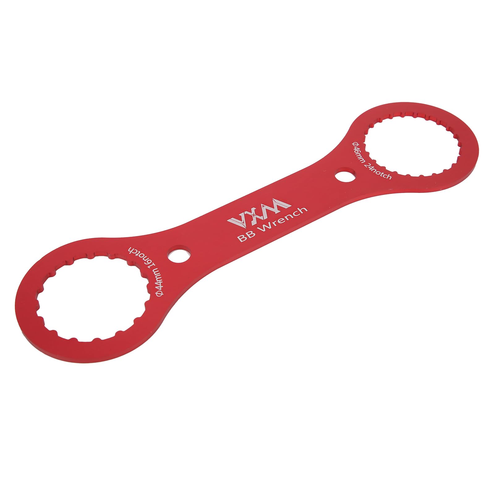 Dilwe 44mm 46mm Bottom Bracket Wrench Tool - 16/24 Notch BB Installation & Removal Tool for Bicycle Repair (Red) | Perfect for Bike Maintenance, DIY Repairs & Professional Mechanics