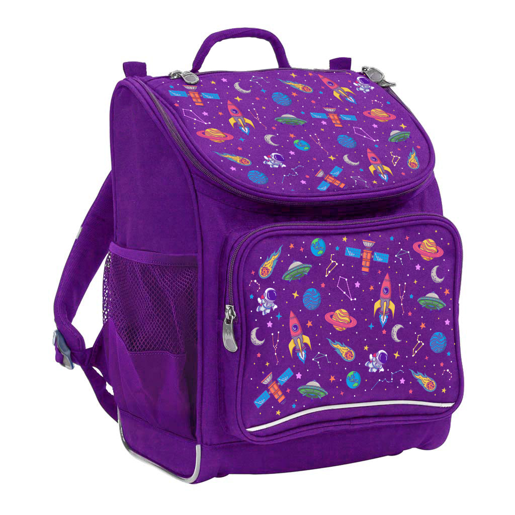 Galaxy Girl Mighty Primary Backpack for Kids - Durable School Backpack with Adjustable Straps & Multiple Pockets - Perfect for Elementary Students, Daycare & Outdoor Adventures