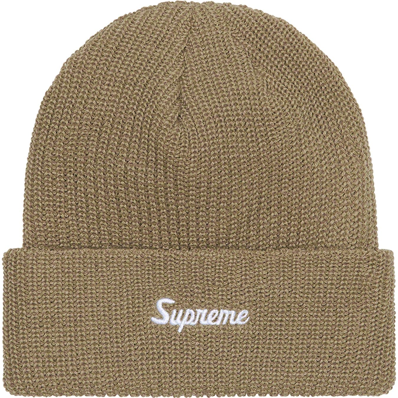Supreme Loose Gauge Beanie Hat for Men & Women - Soft Knit Winter Beanie in Taupe - Perfect for Cold Weather, Outdoor Activities & Casual Style