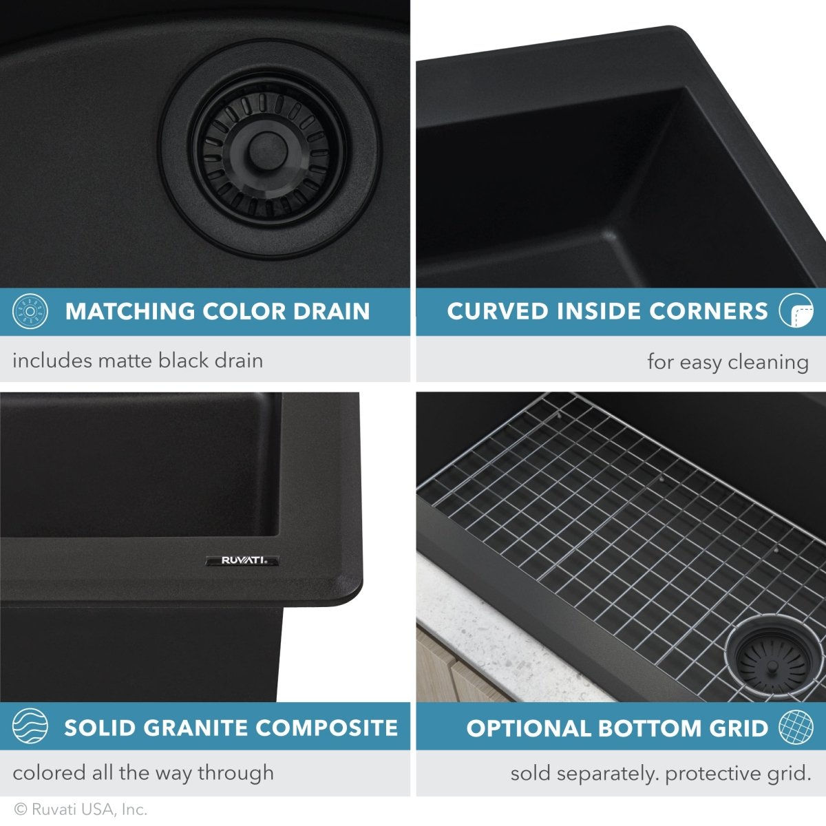 33 x 22 Inch Dual Mount Granite Composite Double Bowl Kitchen Sink - Durable & Stylish for Modern Kitchens, Perfect for Meal Prep and Cleanup