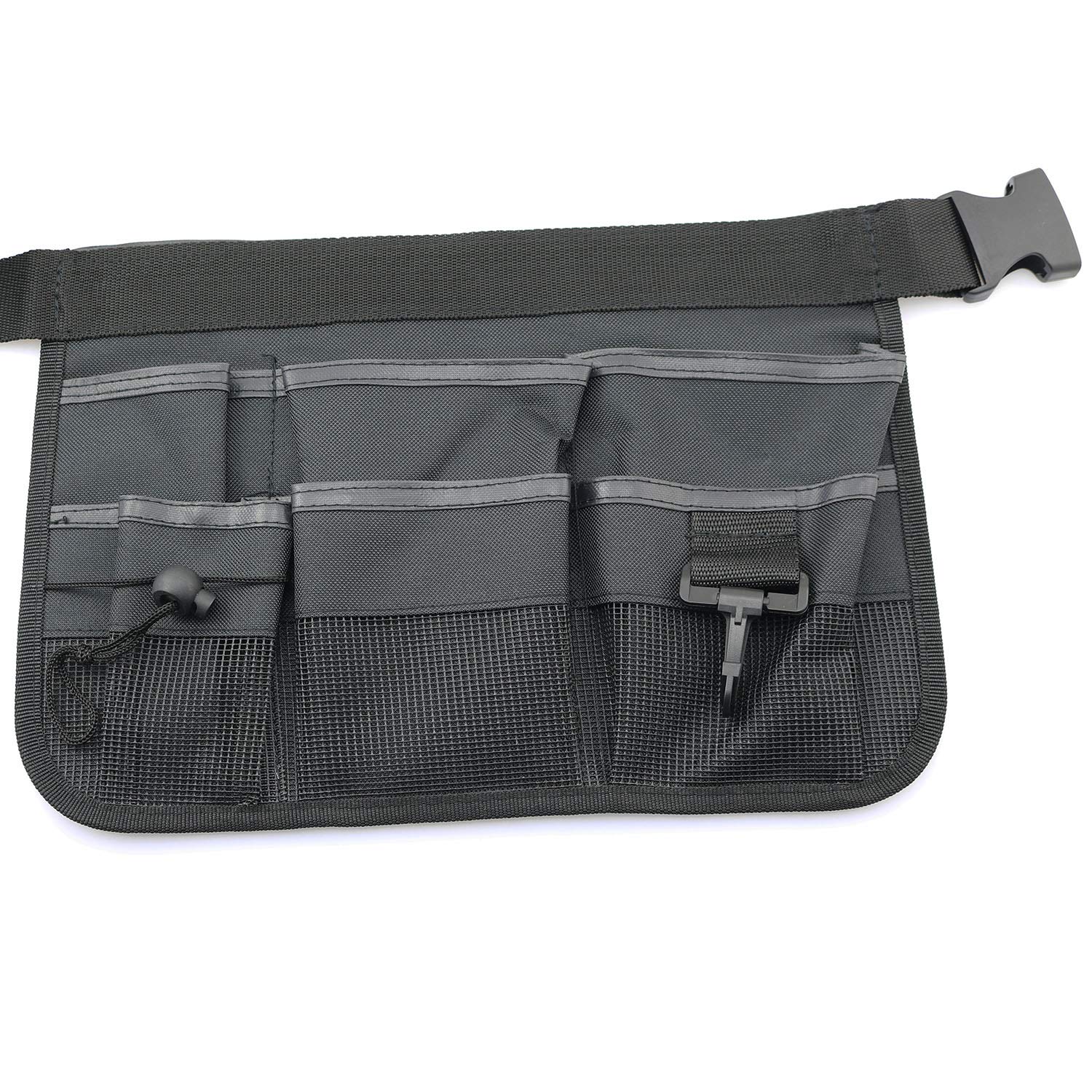 Black Gardening Tools Belt - 33x23mm/13x9inch Waist Bag Organizer & Apron for Gardeners | Perfect for Planting, Weeding & Landscaping