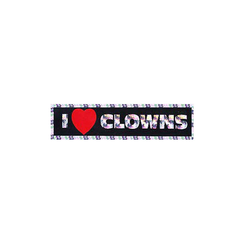 Funny I Love Clowns Bumper Sticker - 12