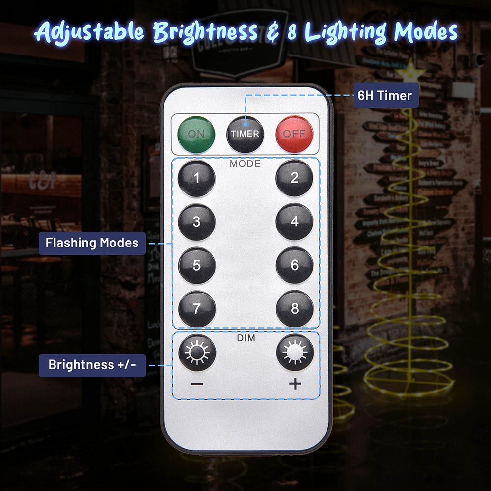 3-Pack USB Powered LED Spiral Christmas Trees - Battery Operated Holiday Decor for Home, Office, Party & Outdoor Use