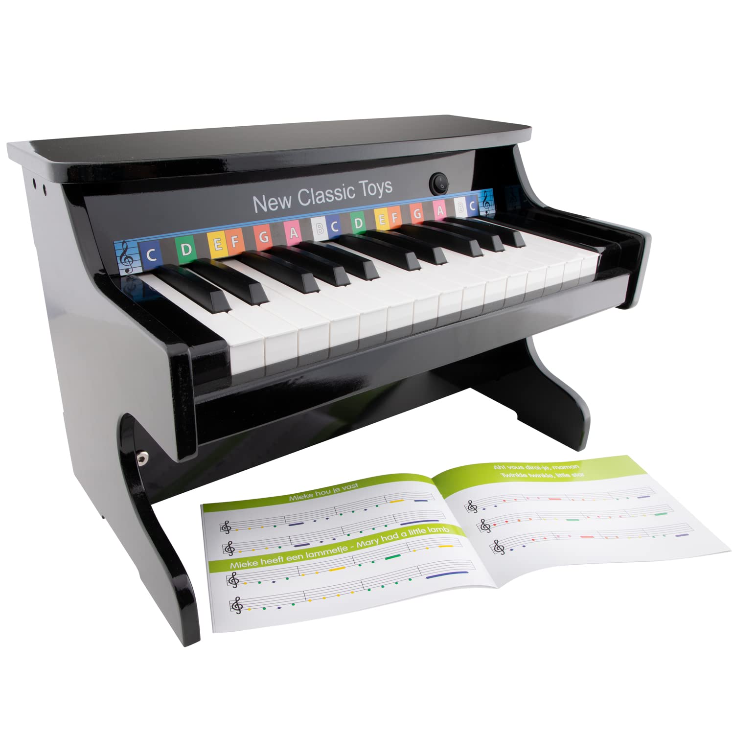 Wooden Electric Keyboard for Kids - Classic Musical Toy with Black Finish (Model 10161) | Perfect for Early Childhood Music Education & Home Play