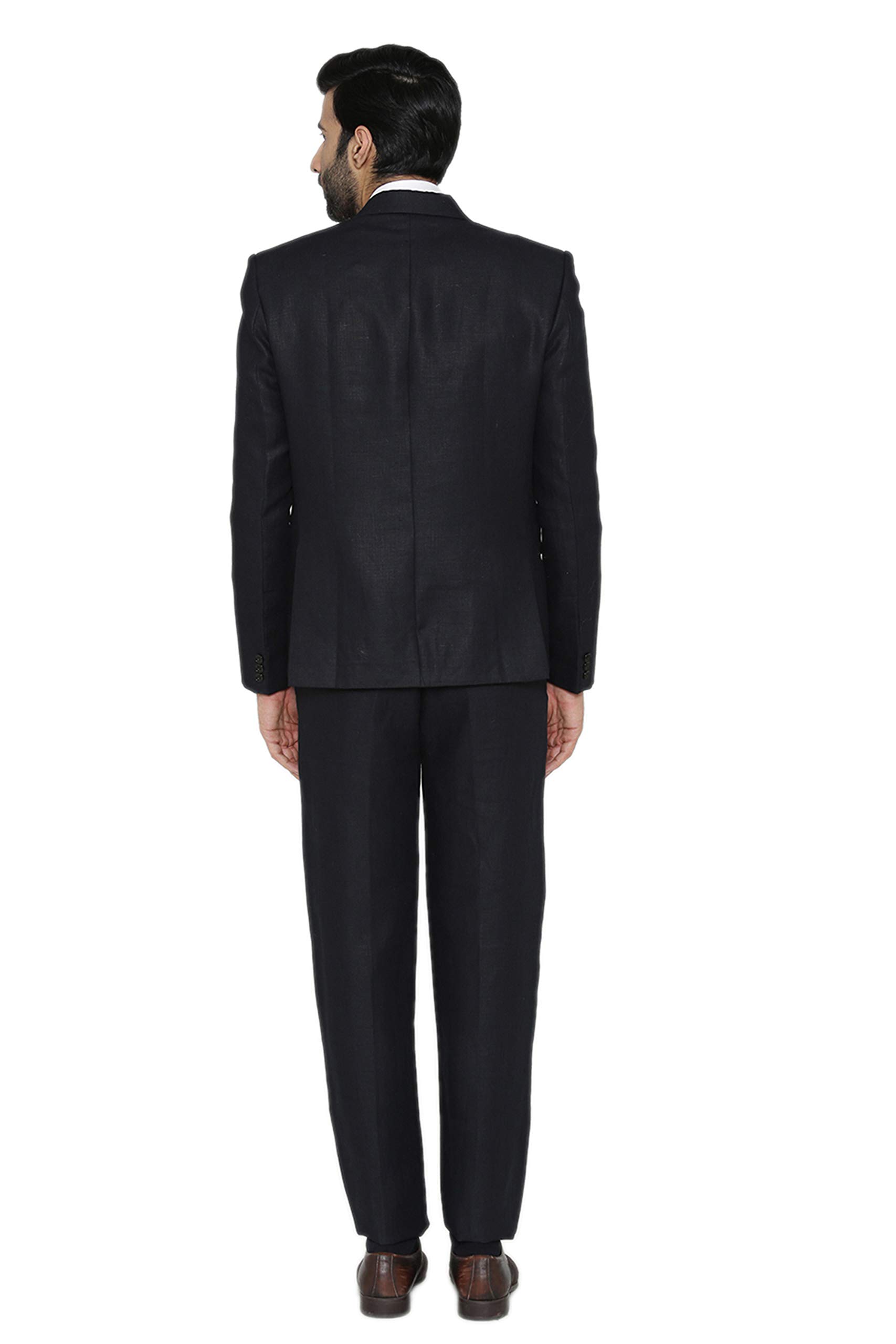 Vintage Men's Pure Linen Sky Blue Suit - Lightweight Breathable Formal Wear for Weddings, Business Meetings & Summer Events