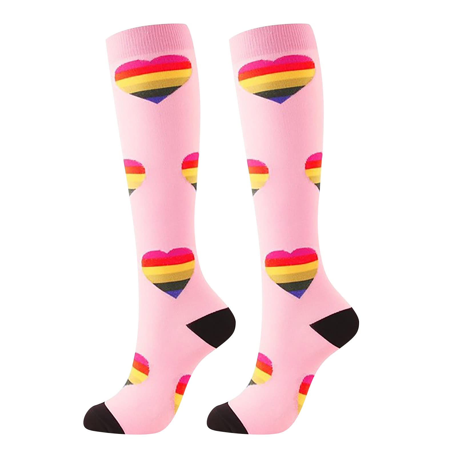 Best Compression Socks for Men & Women - 5-20 mmHg Circulation Support Socks for Running, Cycling, Travel & Work - Athletic Performance & Recovery Socks for Nurses, Athletes & Office Workers
