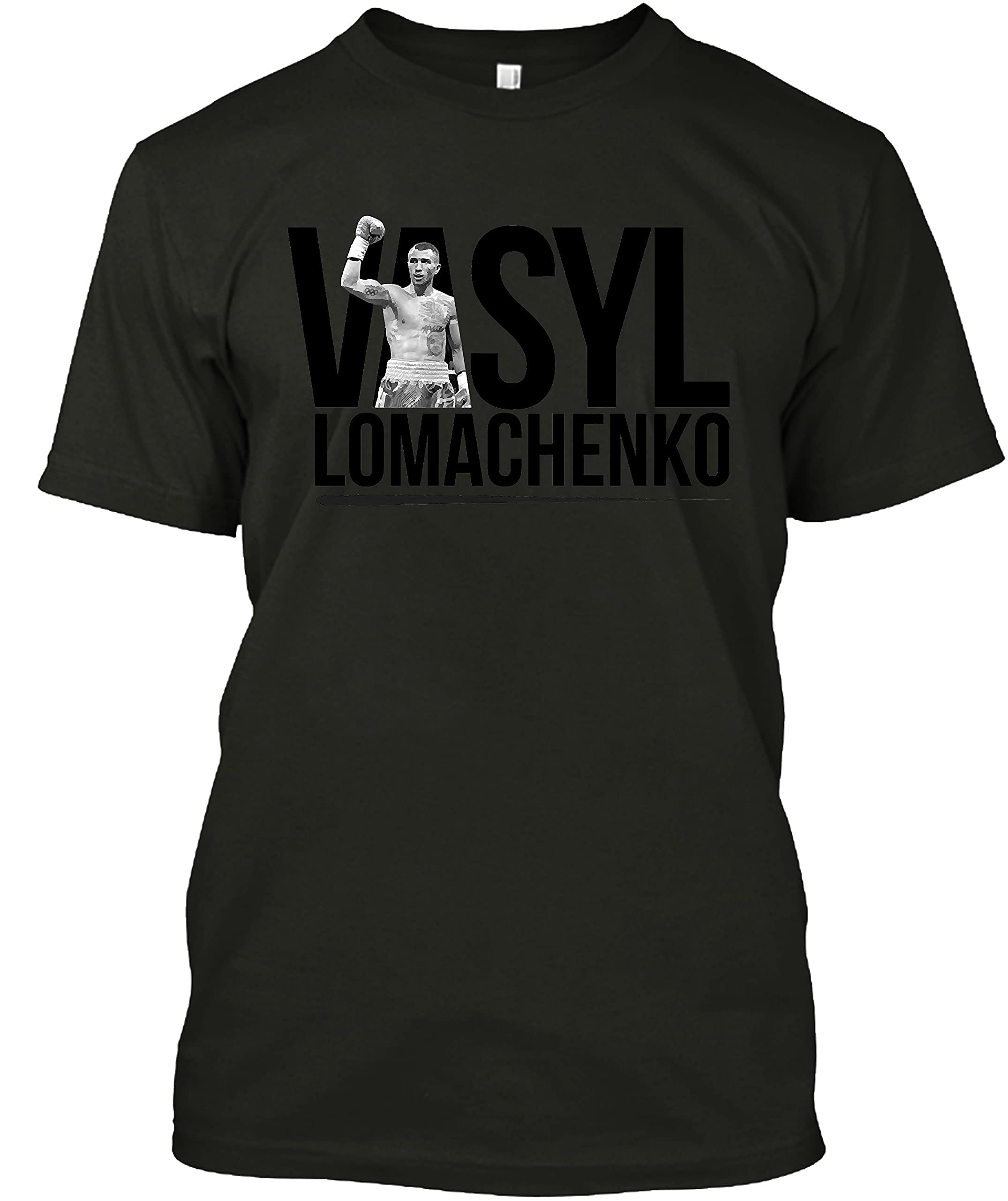 Qualet Men's Vasyl Lomachenko Fan Shirt - Official Boxing T-Shirt for Fans - Perfect for Training, Gyms & UFC Events