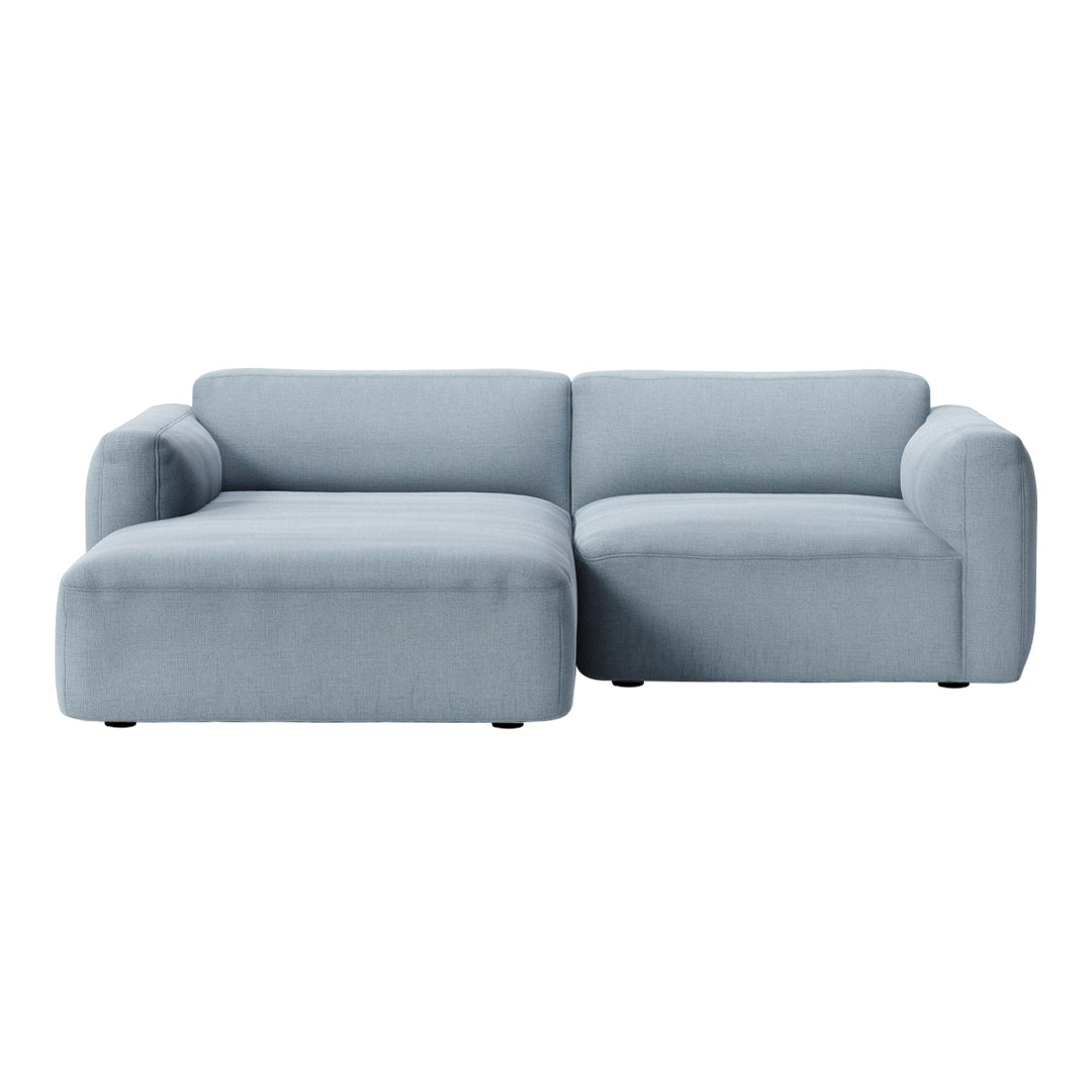 Develius Mellow Models B & C Sofa with Chaise Lounge - Modern Sectional Couch for Living Room, Family Room & Apartment Decor