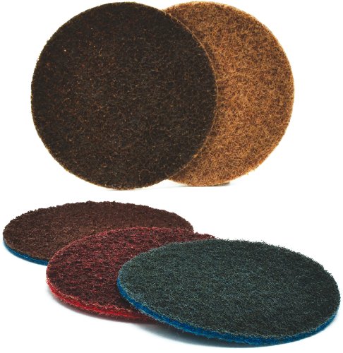 Arc Abrasives 62010 Grade A CRS Surface Conditioning Velcro Discs - 4-Inch Diameter, Brown, Pack of 25 | Perfect for Metal Finishing, Wood Sanding & Automotive Surface Prep