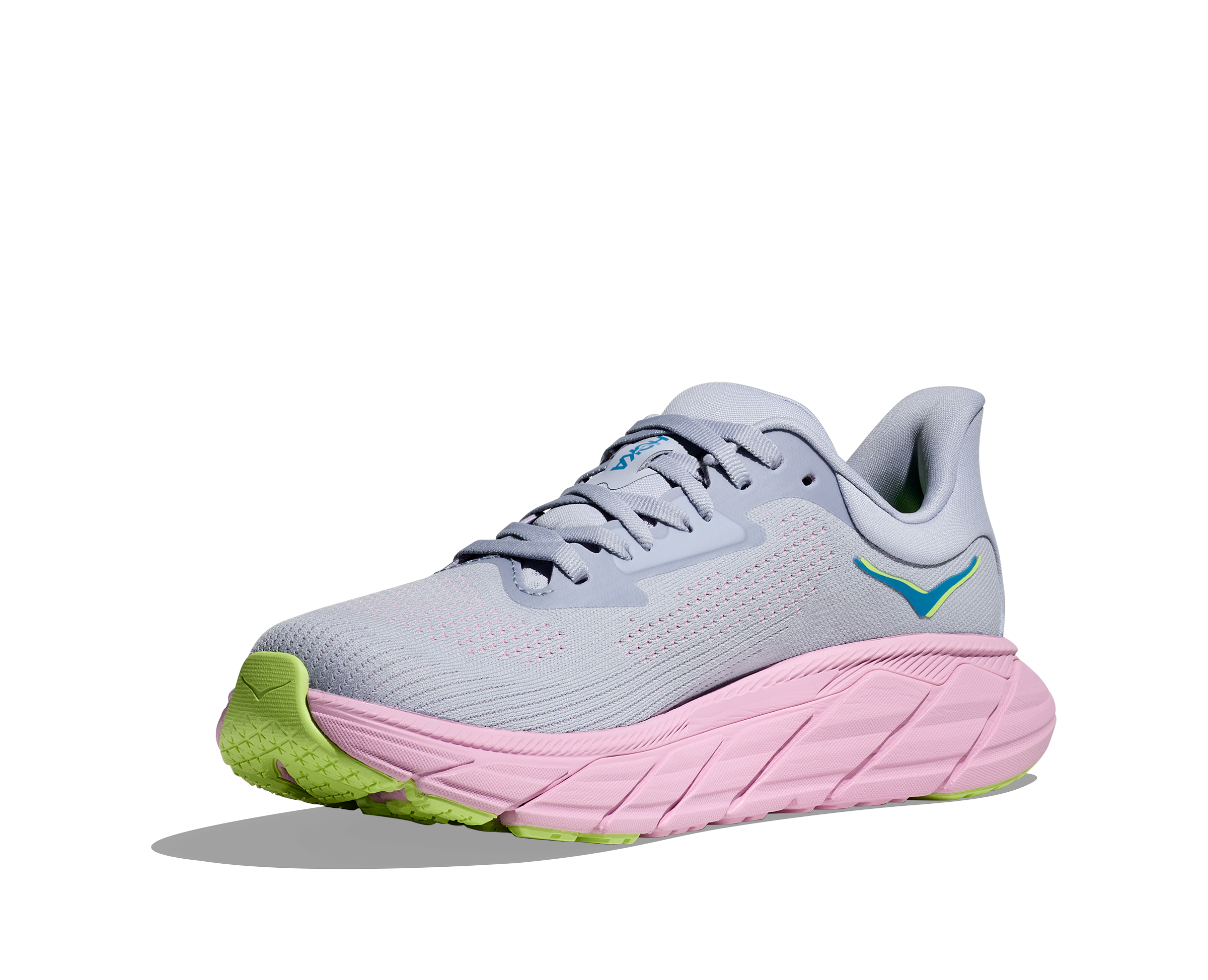 Women's Arahi 7 WIDE Running Shoes - Stability & Cushion for Overpronation - Gull/Pink Twilight Color - Perfect for Road Running, Jogging & Gym Workouts