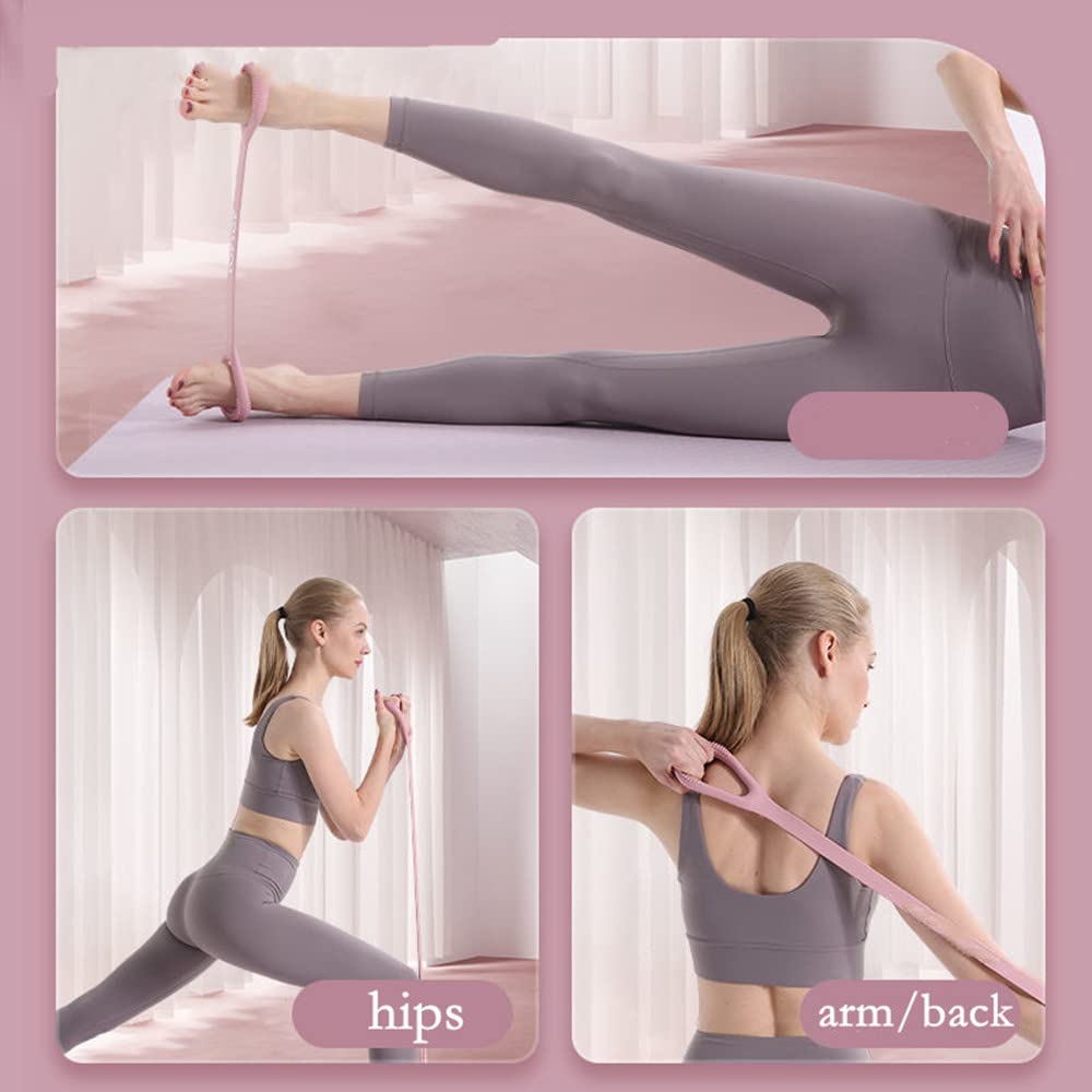 Figure 8 Resistance Band - Arm, Back & Shoulder Exercise Elastic Rope for Yoga, Pilates & Physical Therapy | Home Gym Workout Equipment for Stretching, Foot & Leg Training | Perfect for Fitness Enthusiasts & Rehabilitation