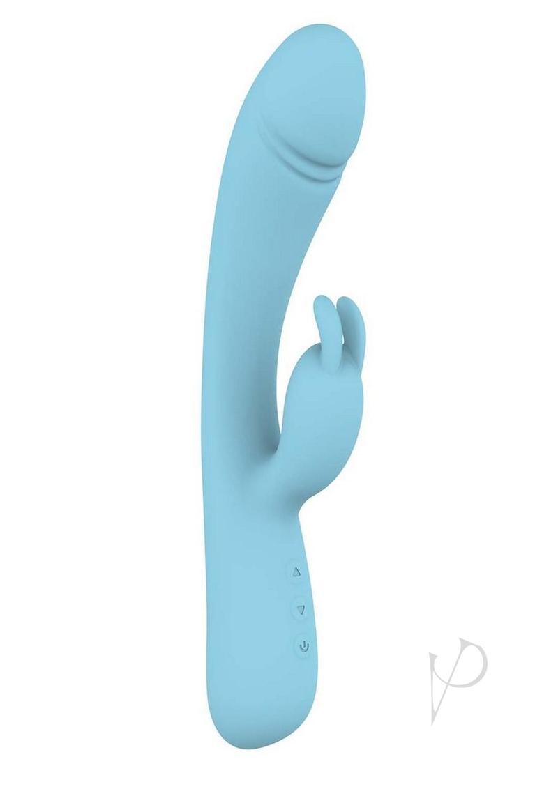 Blaze Heat Up Rechargeable Silicone Rabbit Vibrator for Women - Blue | Dual Stimulation G-Spot & Clitoral Massager | Waterproof Adult Toy for Couples & Solo Play