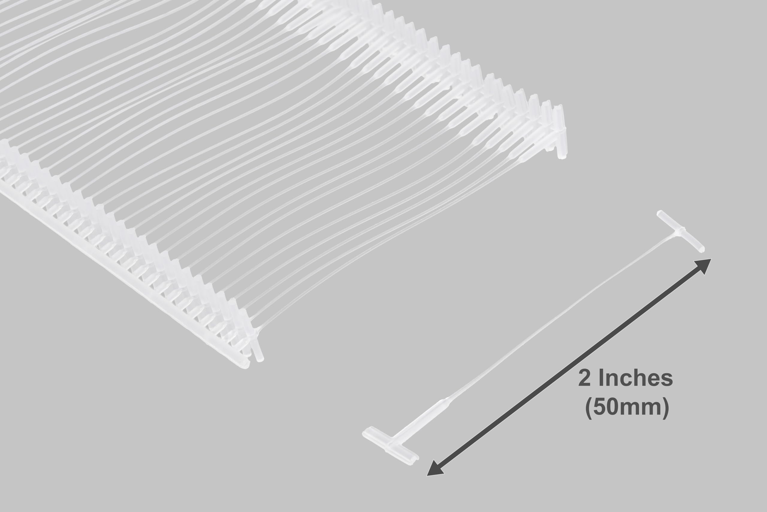 GILLRAJ 5000pcs 2 Inch Standard Tagging Gun Fasteners - Compatible with All Standard Price Tag Guns | Perfect for Clothing, Retail, and Warehouse Price Tagging (Barbs Attachments Included)