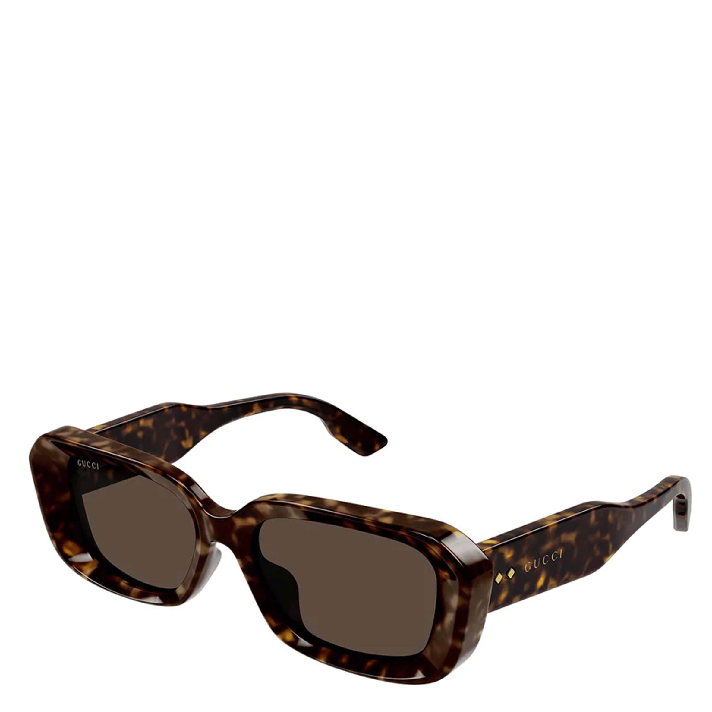 GG1531SK Rectangular Asian Havana Sunglasses - Stylish UV Protection Shades for Women & Men - Perfect for Beach, Driving, and Outdoor Activities