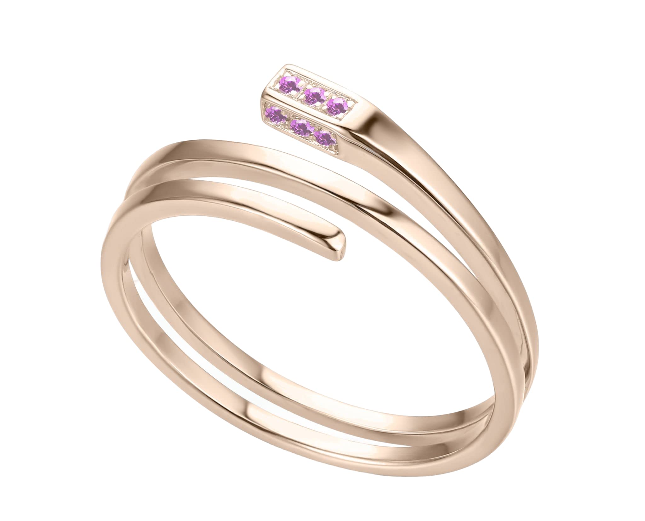 14K Gold Amethyst Engagement Ring - Rectangle Cut Minimalist Wedding Band, Handmade Alternative Promise Ring for February Birthstone | Perfect for Proposals, Anniversaries & Everyday Wear