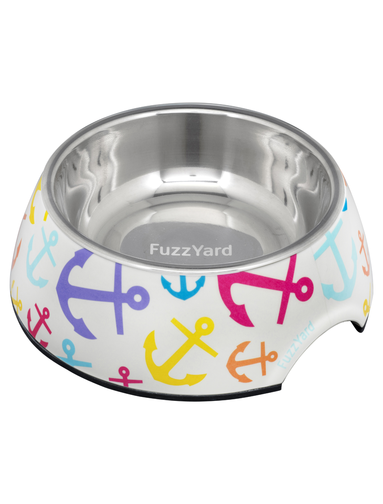 FuzzYard Easy Feeder Slow Dog Bowl for Small Medium Large Dogs - Non-Slip Pet Food Dish for Mealtime, Travel & Outdoor Use