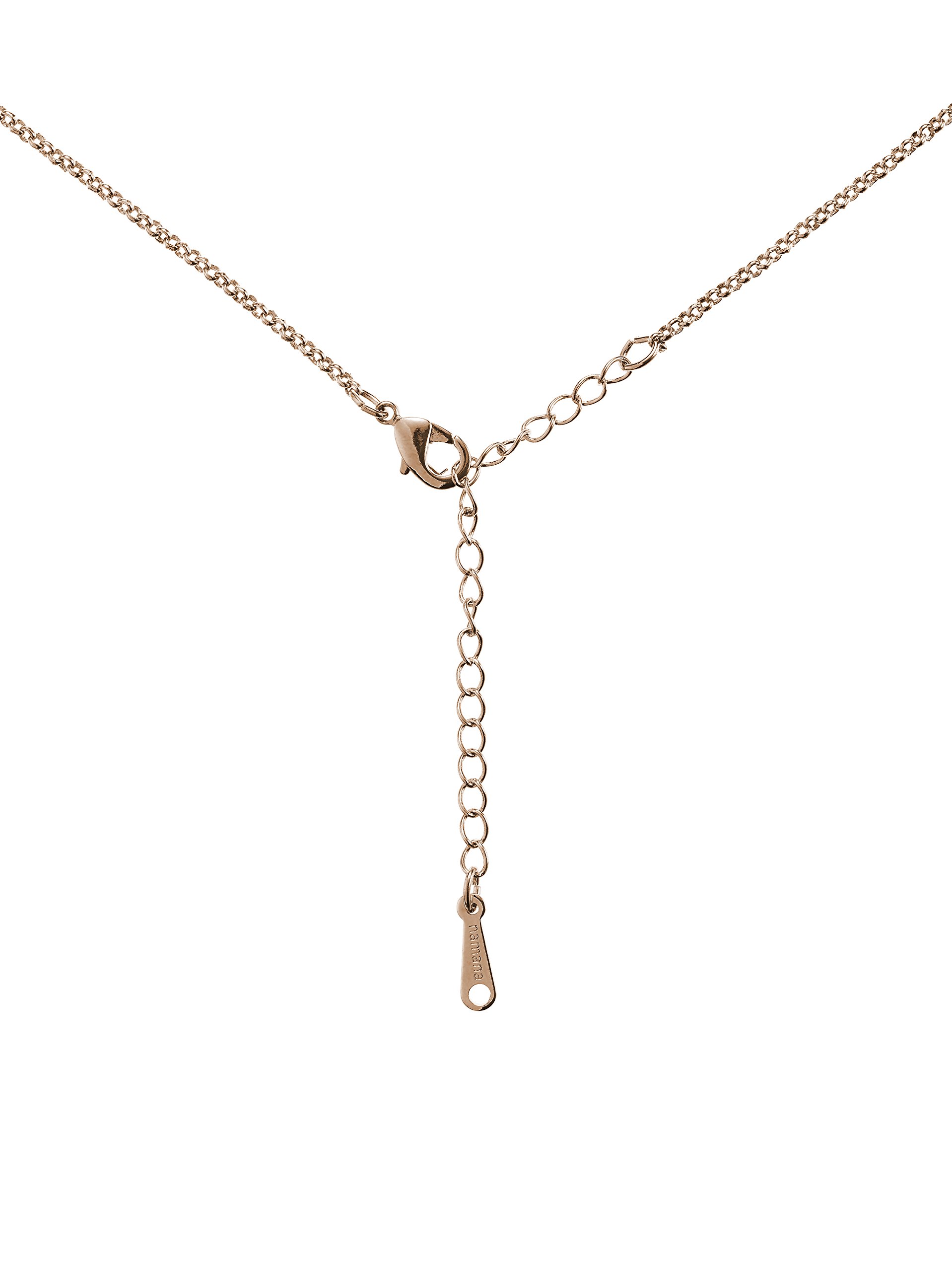 Namana Teardrop Pendant Necklace for Women - Pear Shaped Colorful Gemstone Jewelry with Gift Box | Elegant Dainty Necklace for Date Night, Wedding, Party & Everyday Wear