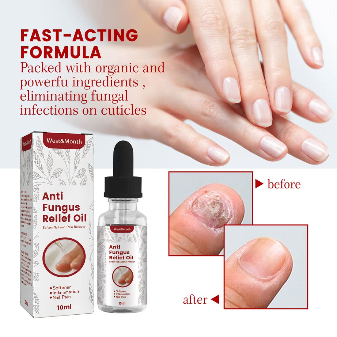 2PCS Japanese NailRenew Rapid Relief Oil - Nail Growth & Strengthener Serum for Fingernails & Toenails - 10ml Nail Treatment & Repair Solution - Perfect for Dry, Damaged Nails & Cuticle Care at Home or Salon