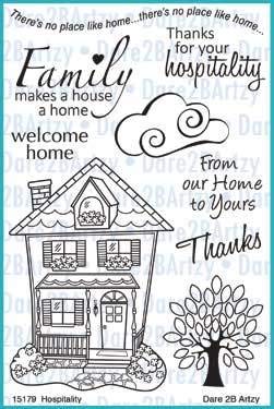 Dare 2B Artzy Home Rubber Stamps for Hospitality & DIY Crafts