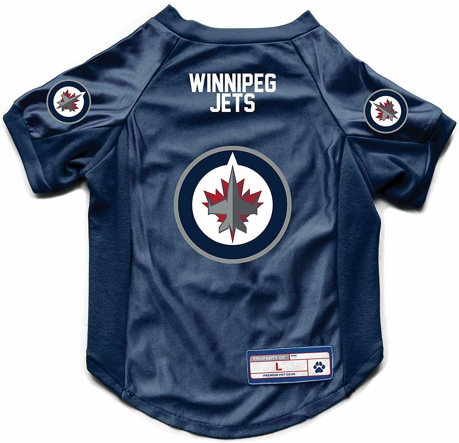 Little Earth 520156-WJET-BIG: Winnipeg Jets Big Pet Stretch Jersey - Comfortable & Durable Dog & Cat Apparel for Game Day & Outdoor Activities
