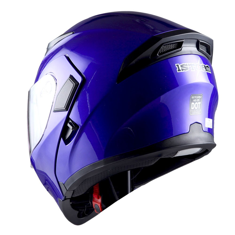 1Storm HB89 Motorcycle Modular Full Face Helmet - Flip Up Dual Visor with Sun Shield for Men & Women - DOT Approved for Street, Cruiser, Touring & Commuter Riding