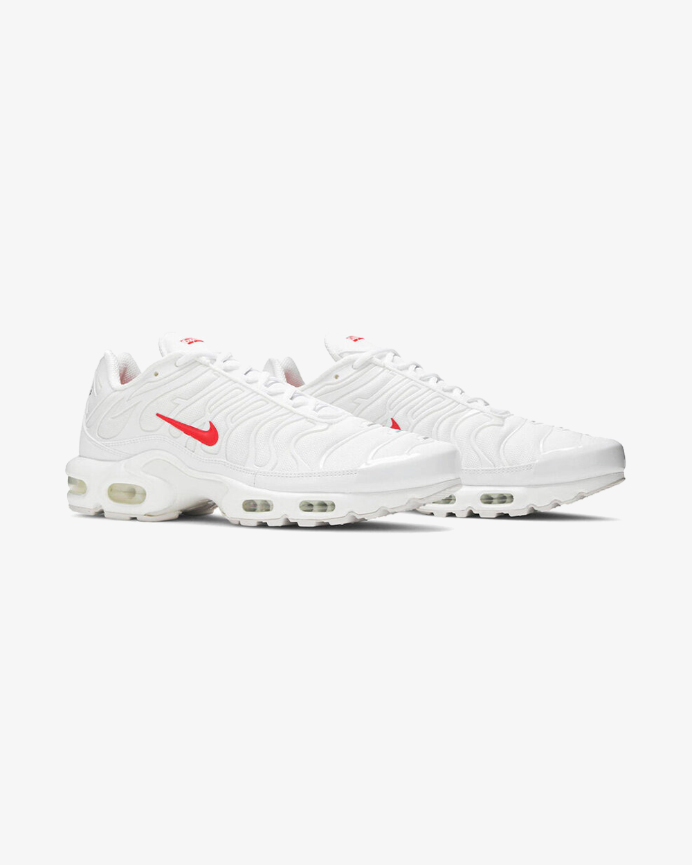 Nike x Supreme Air Max Plus TN White Sneakers - Men's & Women's Running Shoes for Gym, Workout & Streetwear Fashion