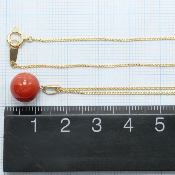 18K Yellow Gold Coral Necklace for Women - Elegant Handmade Jewelry Gift for Birthday, Anniversary & Valentine's Day | Perfect for Beach Weddings, Summer Parties & Boho Fashion