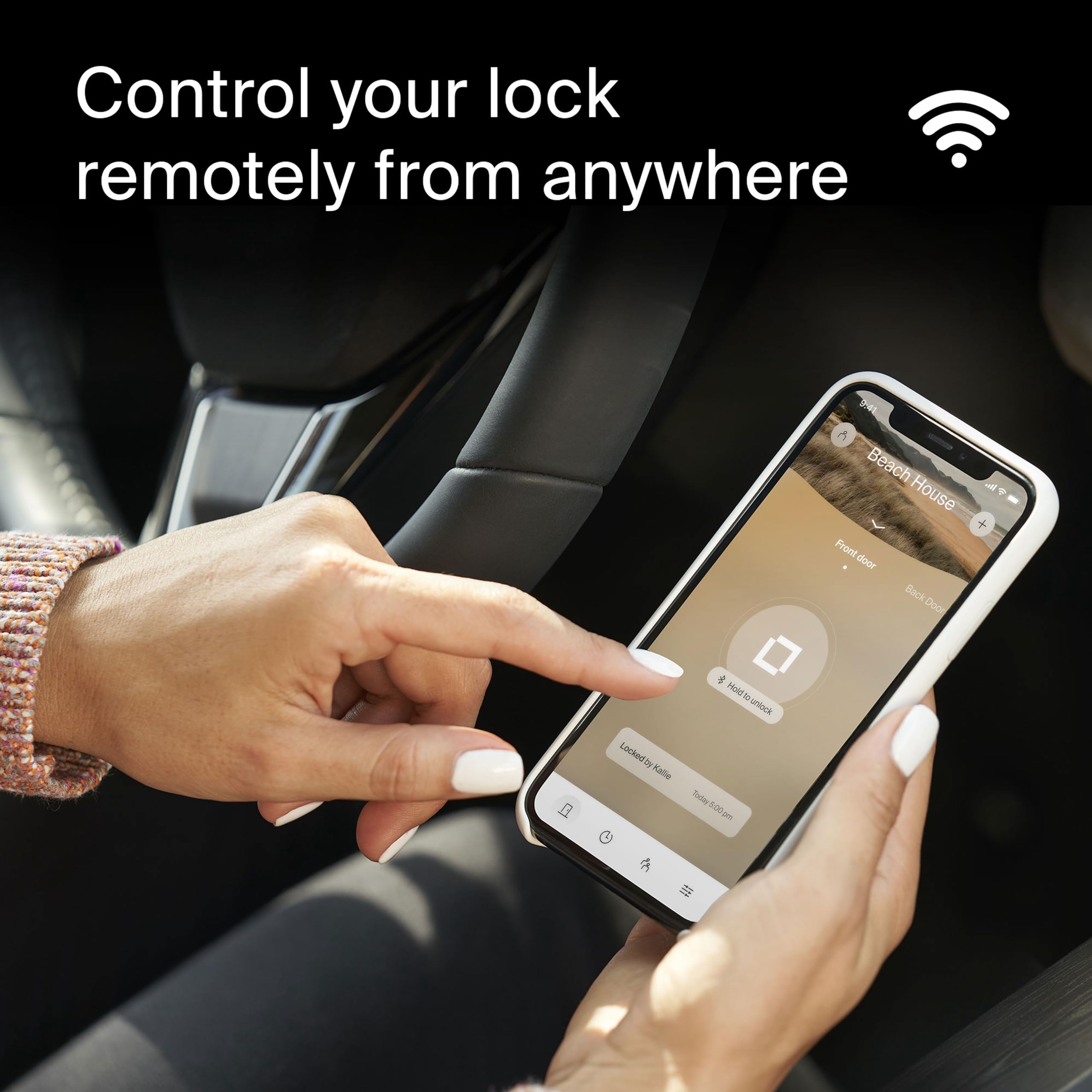 Level Lock (Wi-Fi) Smart Lock with Keypad - World's Smallest Keyless Entry System - Remote Lock/Unlock via App - Compatible with Apple HomeKit, Alexa & Google Assistant - Polished Brass Finish for Home & Office Security