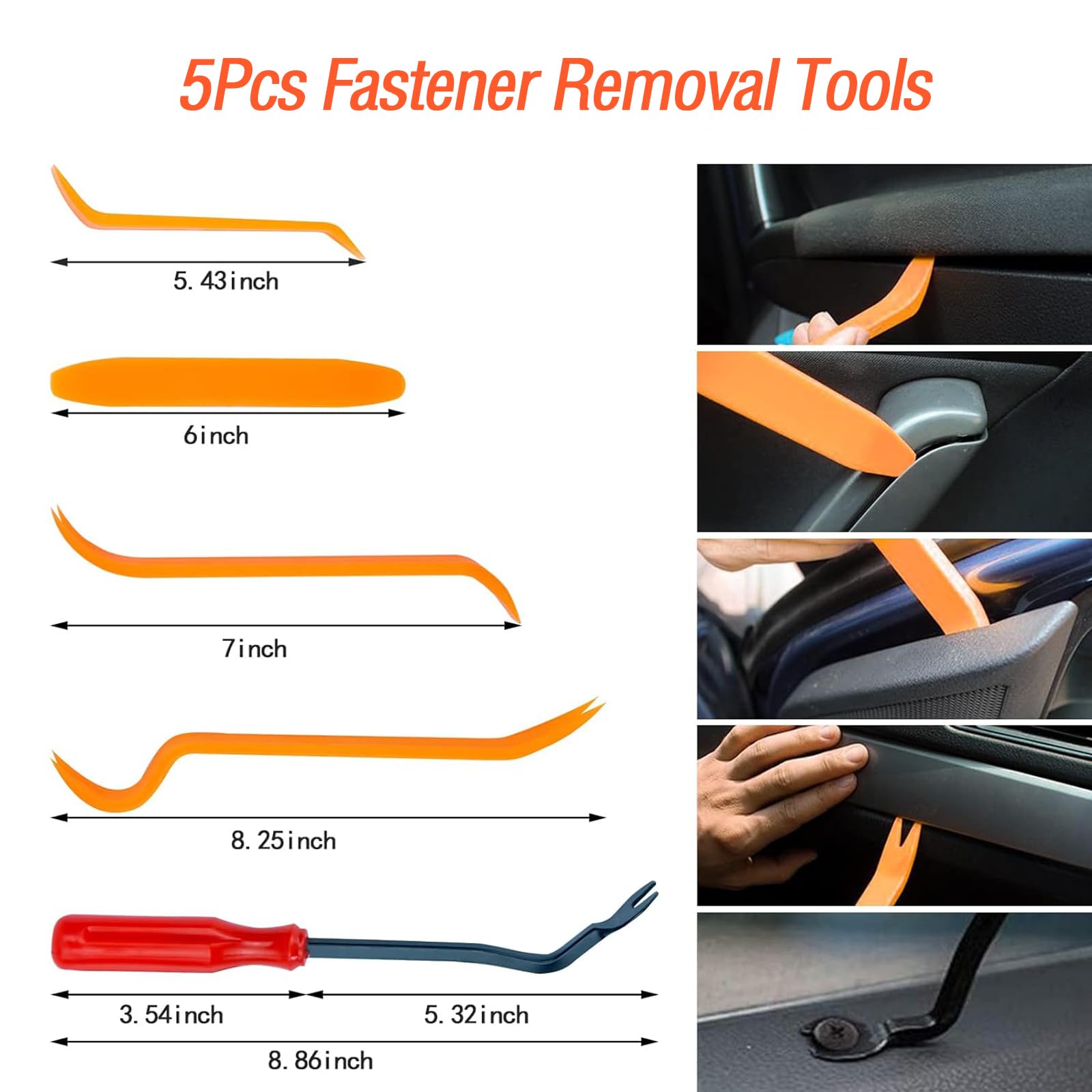 1595PCS Car Push Retainer Clips & Door Panel Trim Clamp Kit - 40 Most Popular Sizes Nylon Bumper Fender Rivets Kit with 10 Cable Ties for GM Ford Toyota Honda Chevrolet BMW Benz Audi Nissan Mazda - Perfect for Auto Body Repair, Interior Trim Fixing and DIY Car Maintenance