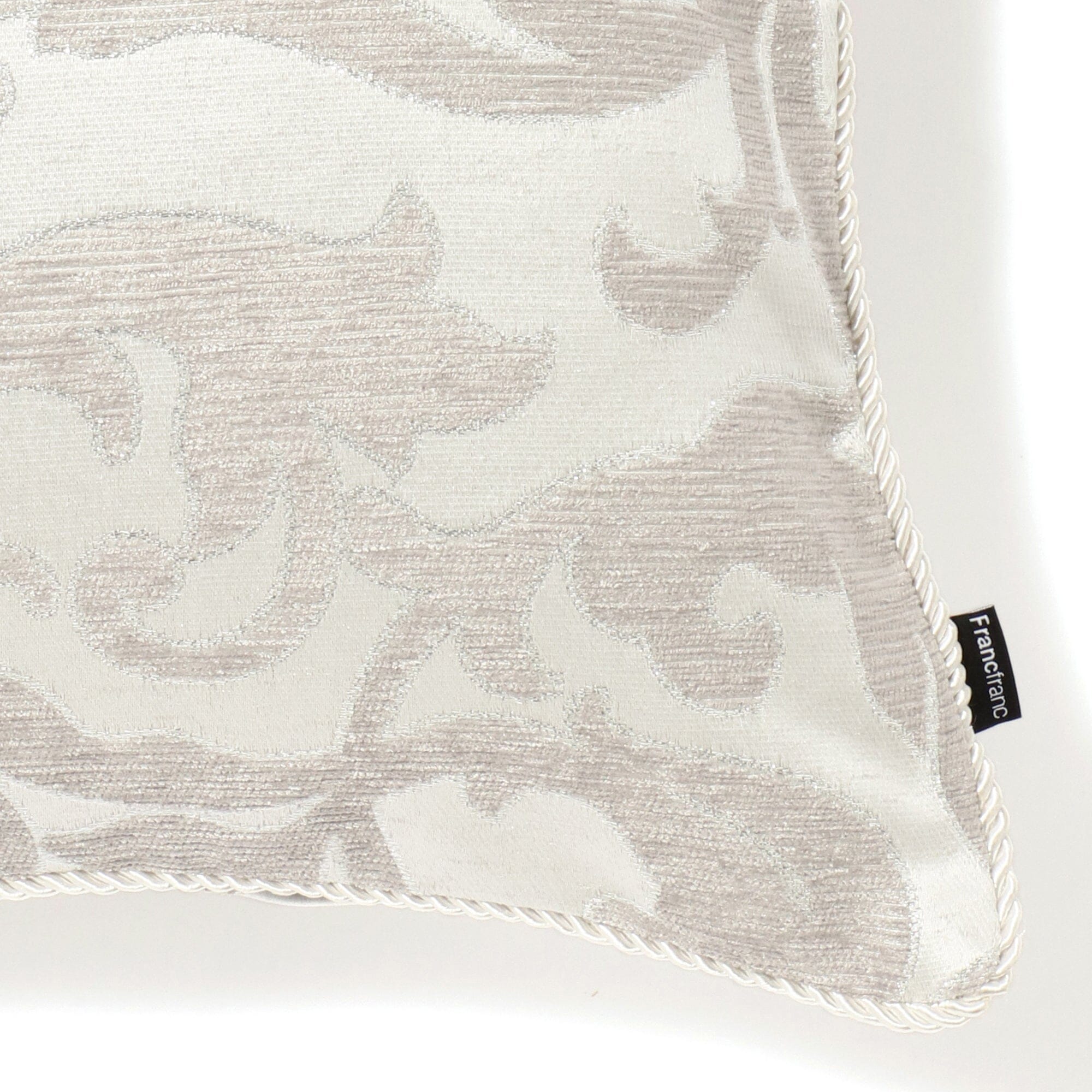 JQ Damask Cushion Cover 18x18 Inches Grey - Luxury Decorative Pillow Case for Sofa, Bed, Living Room & Home Decor