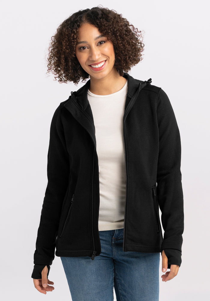 Cubby Hooded Sweatshirt for Men & Women - Soft Fleece Pullover with Kangaroo Pocket - Black - Perfect for Casual Wear, Outdoor Activities & Lounge