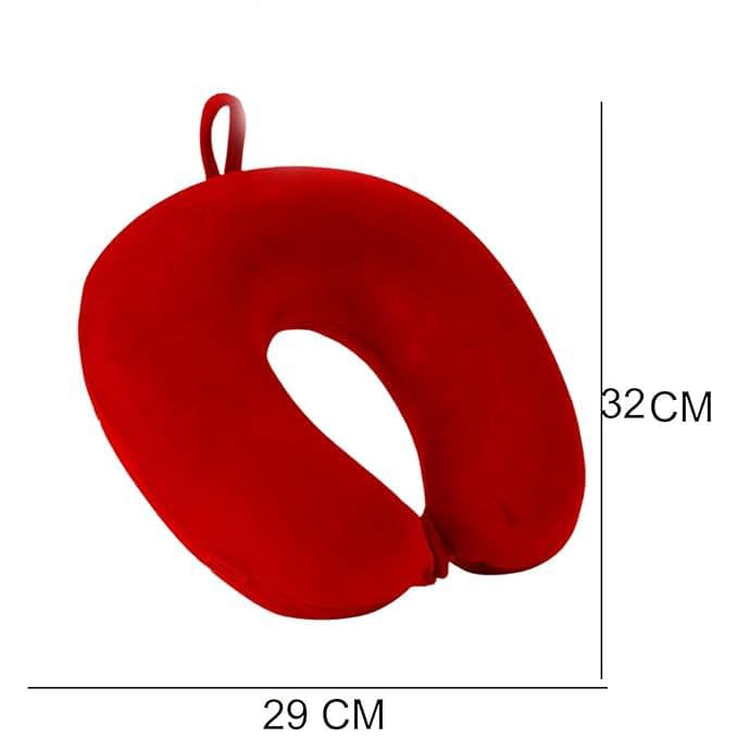 Ergonomic Neck Pillow for Travel - Round Cervical Support Cushion for Car & Airplane, Memory Foam Neck Rest for Improved Sleep & Pain Relief - Perfect for Long Flights, Road Trips & Office Naps