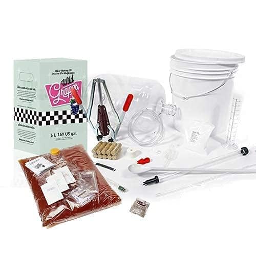 Premium DIY Wine Making Kit - Cabernet Sauvignon Style with All Supplies Included | Makes 6 Gallons (30 Bottles) of Homemade Wine | Perfect for Beginners, Gifts & Home Brewing Enthusiasts