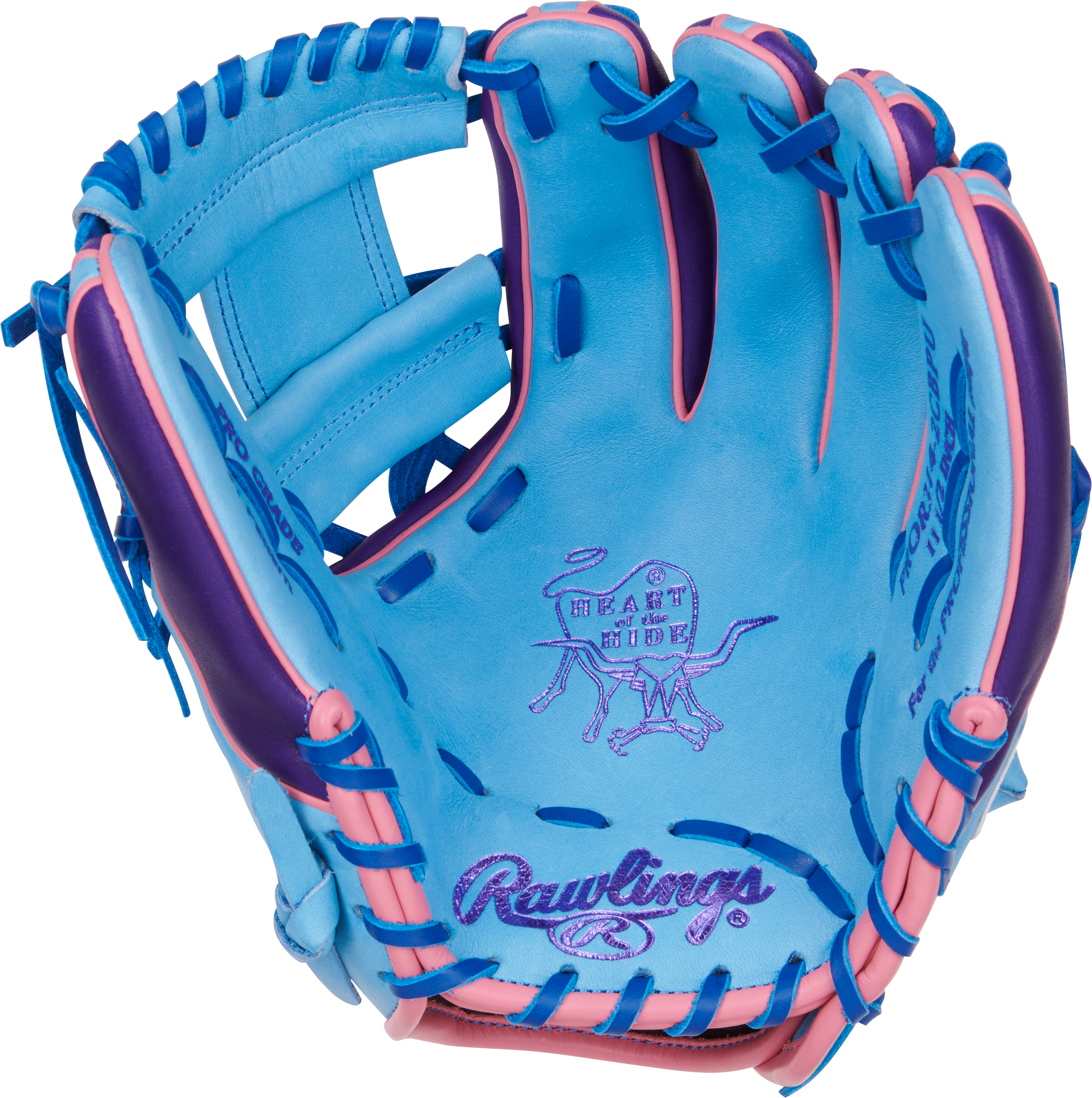 Rawlings ColorSync 9.0 Heart of the Hide PROR314 2BSS Baseball Infield Glove 11.5 Inch - Premium Leather Mitt for Infielders, Shortstops & Second Basemen - Perfect for Practice & Competitive Games