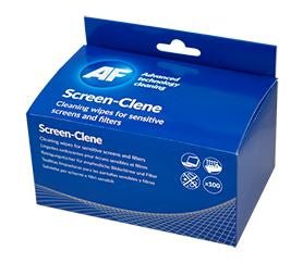 AF Screen Clene Sachets (Box of 100) - Premium Cleaning Wipes for Phone, Tablet, Laptop & Electronic Screens - Perfect for Home, Office & Travel Use