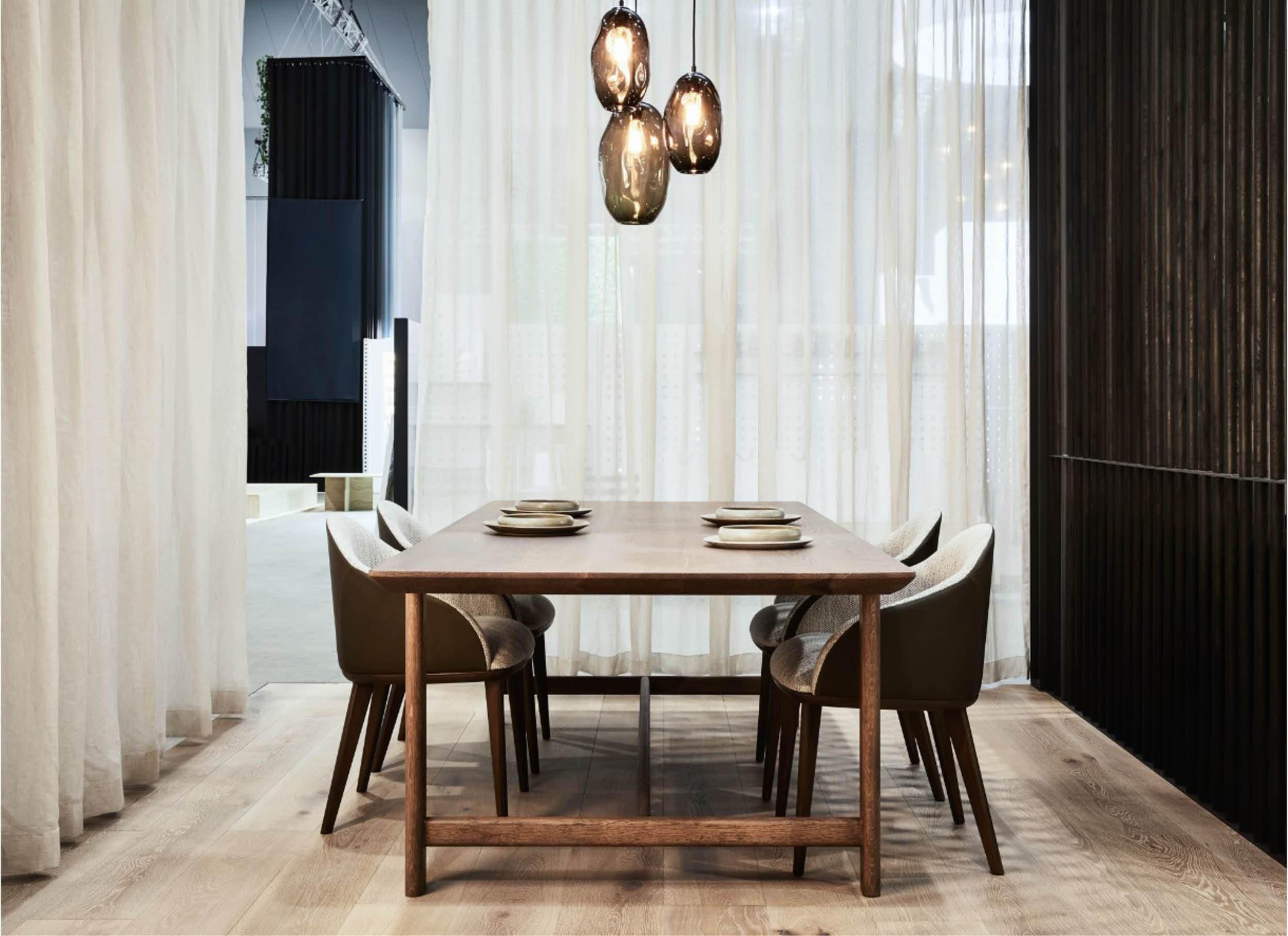 Handcrafted Otway Trestle Dining Table - Solid Wood Farmhouse Style Dining Room Table for 6-8 People | Perfect for Family Gatherings, Dinner Parties & Rustic Home Decor