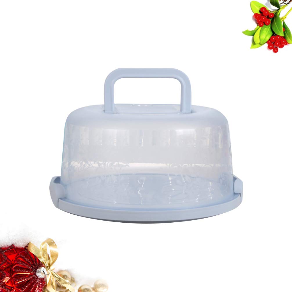 UPKOCH Clear Plastic Cake Container with Handle - Airtight Refrigerator Storage Box for Cakes, Fruits, Meat & Vegetables | Perfect for Bakery, Party Desserts & Food Prep
