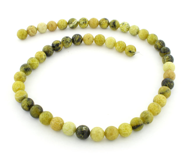 8mm Yellow Turtle Jasper Round Gemstone Beads for Jewelry Making - DIY Bracelet, Necklace & Craft Supplies - Healing Crystal Beads for Meditation & Spiritual Gifts
