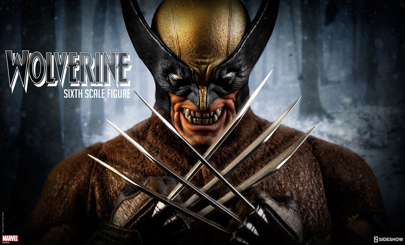 Marvel Comics X-Men Wolverine 1/6 Scale Action Figure - Premium Collectible Sideshow Statue | Perfect for Display, Gift Giving & Comic Book Fans Collection