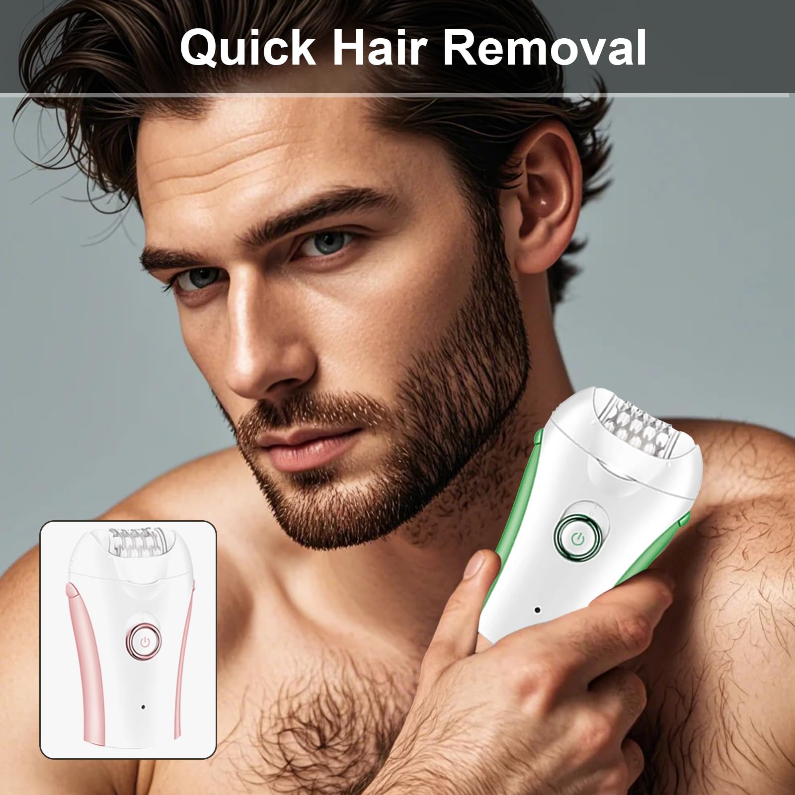 Electric Shavers for Men & Women - USB Rechargeable Hair Trimmer & Body Groomer with ABS Texture - Perfect for Travel, Gym & Home Use