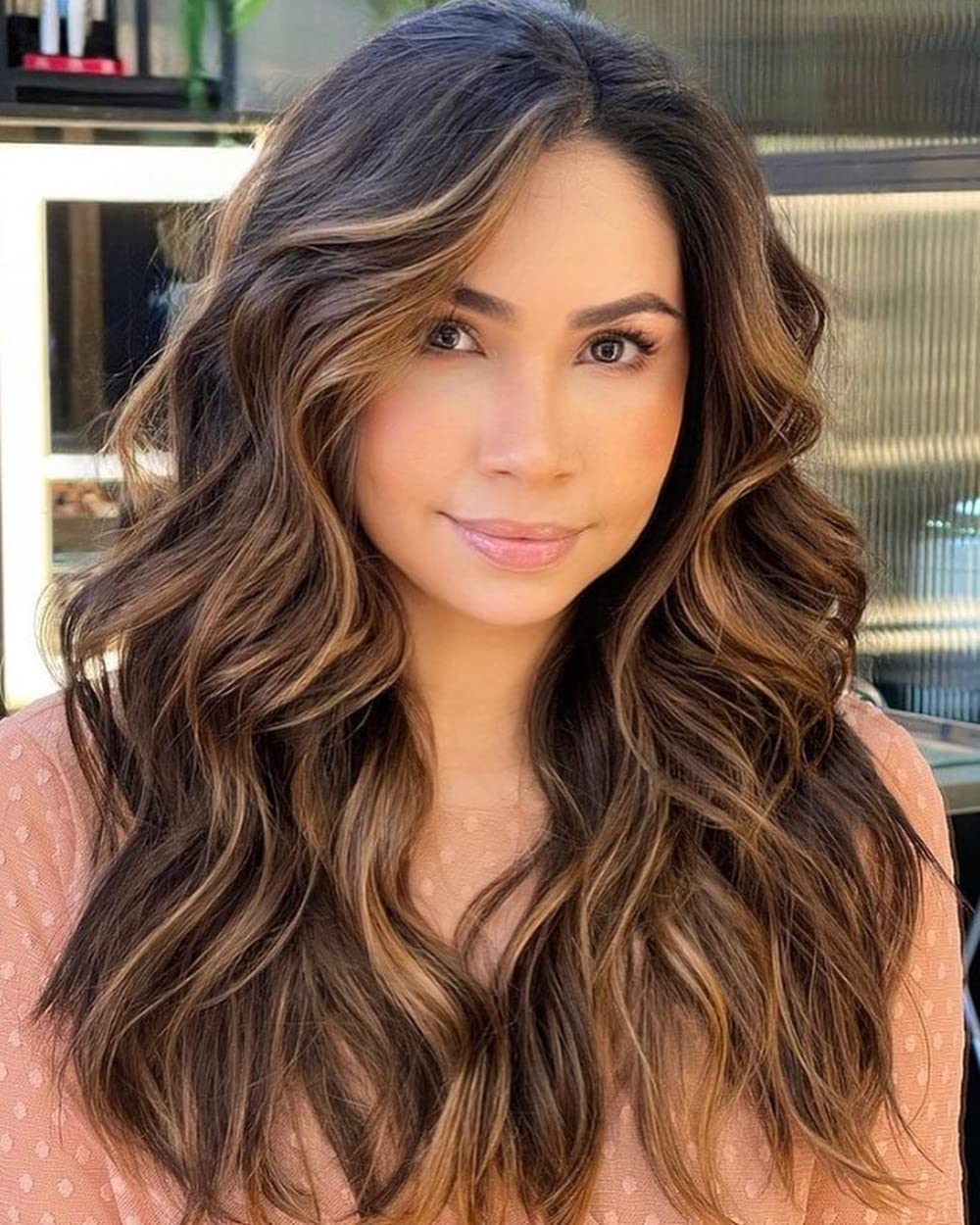 1B/30/33 Highlight Brown Glueless Pre-Plucked Body Wave Ombre Blonde Human Hair 13x6 HD Lace Front Wig for Black Women | 14 Inch Wet & Wavy Lace Wig with Baby Hair & Middle Part | 150% Density | Perfect for Daily Wear, Parties & Special Occasions