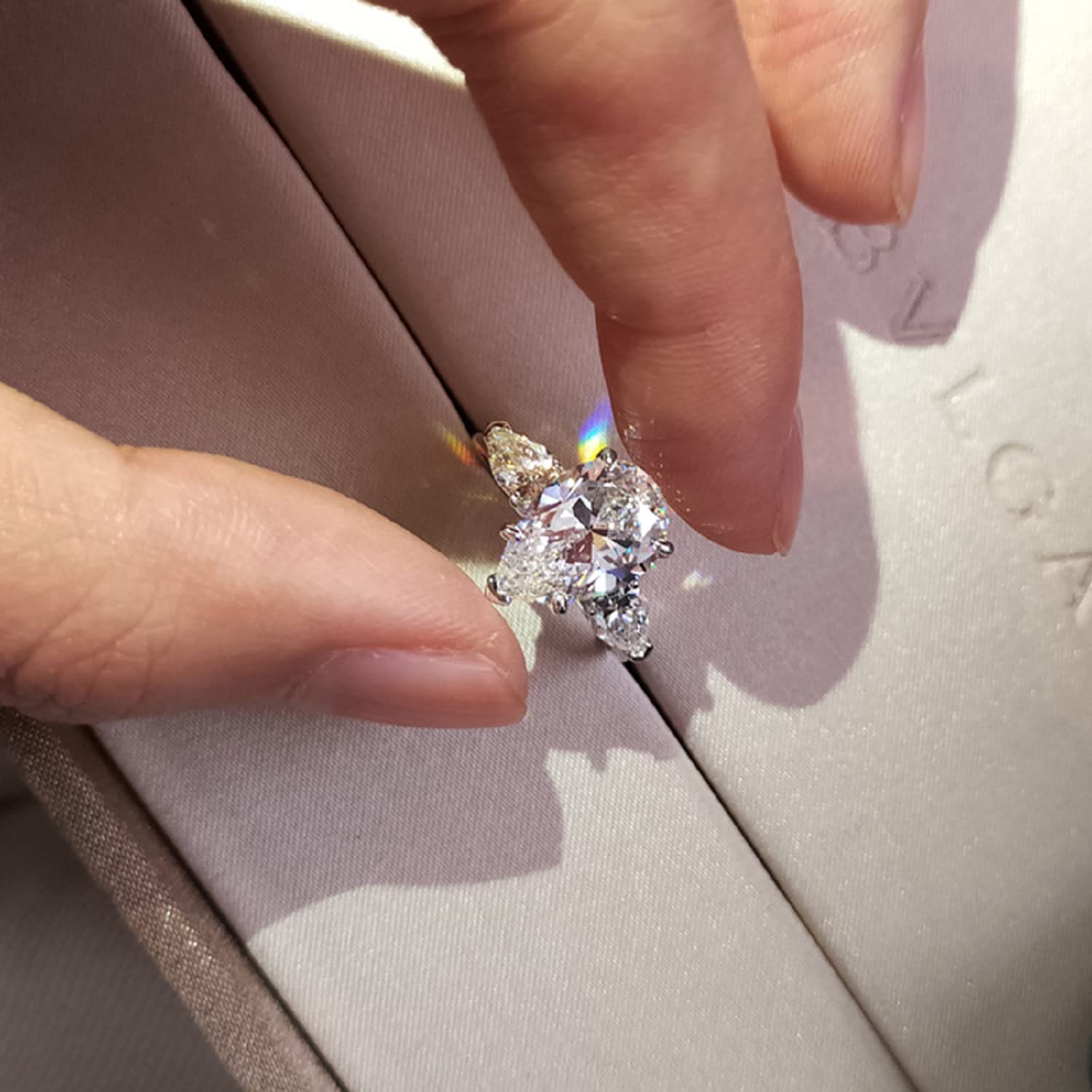 XINQI 925 Sterling Silver Heart-Shaped Cubic Zirconia Engagement Ring for Women - AAA Quality Fashion Jewelry, Promise & Wedding Ring, Size 6-10 (Perfect for Proposals, Anniversaries & Romantic Occasions)