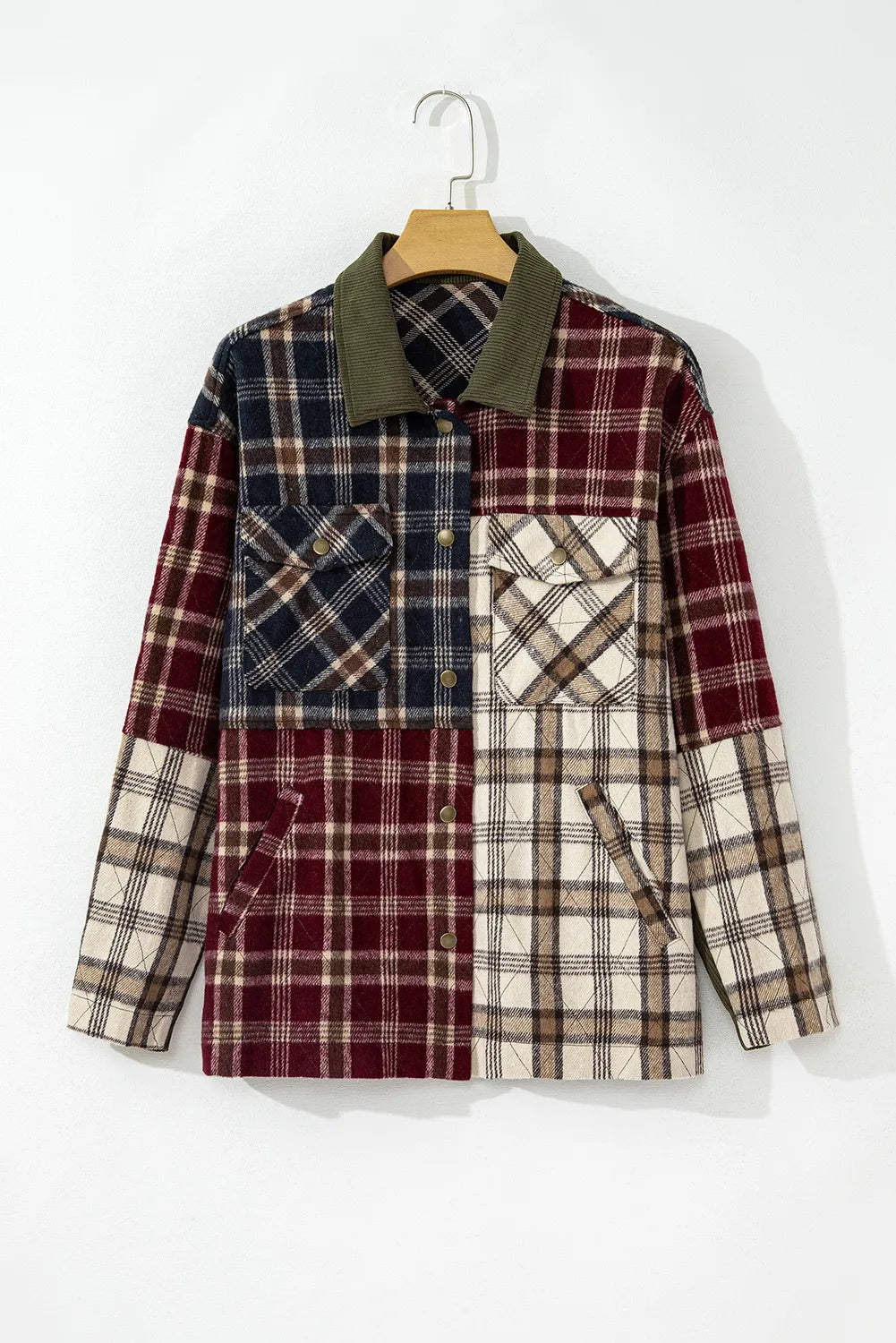 Stylish Plaid Button-Up Long Sleeve Jacket for Men & Women - Perfect for Fall Layering and Outdoor Adventures