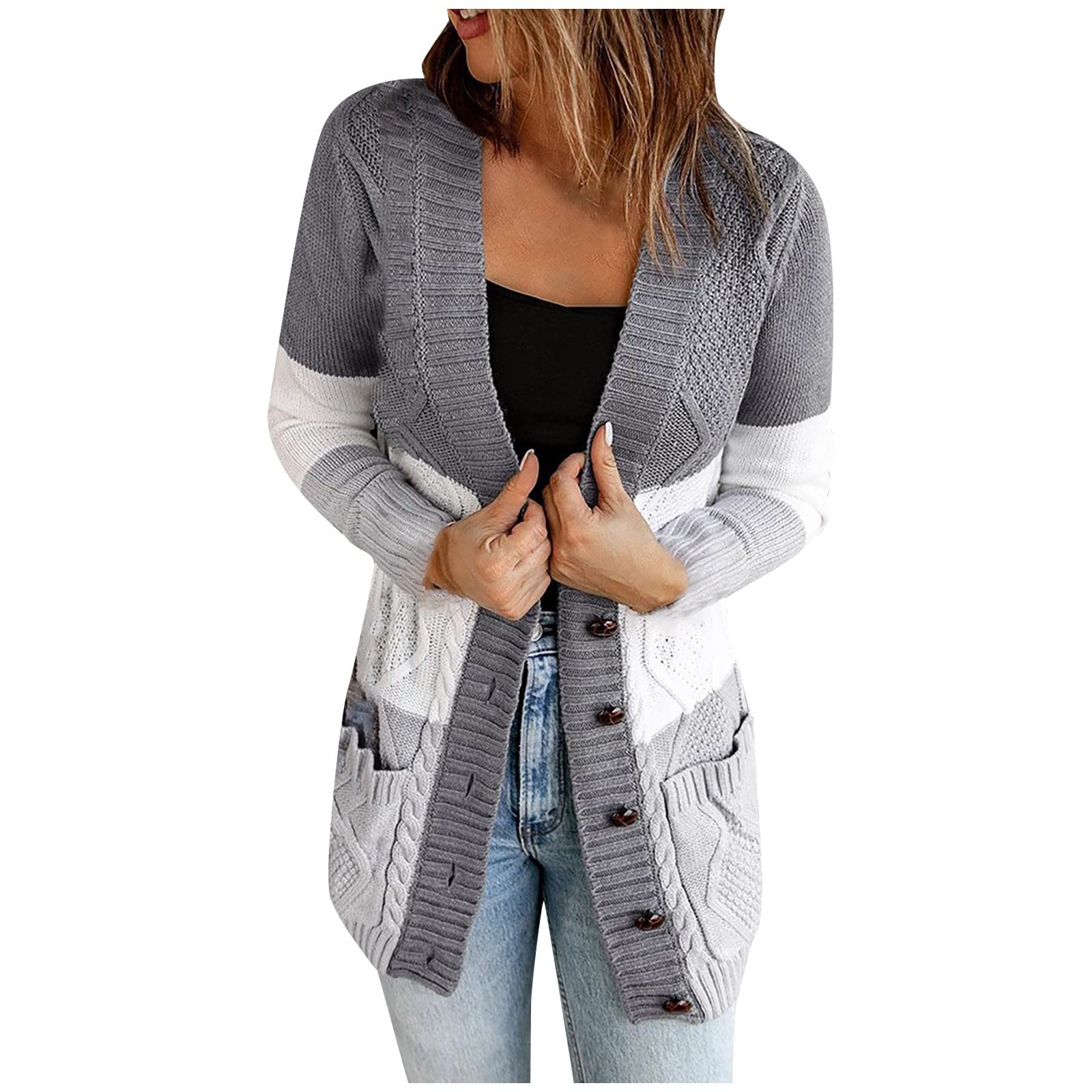Women's Long Cardigan Sweater - Single-Breasted Open Front Coat for Fall & Summer | Lightweight Layering Piece for Office, Casual Outfits & Travel