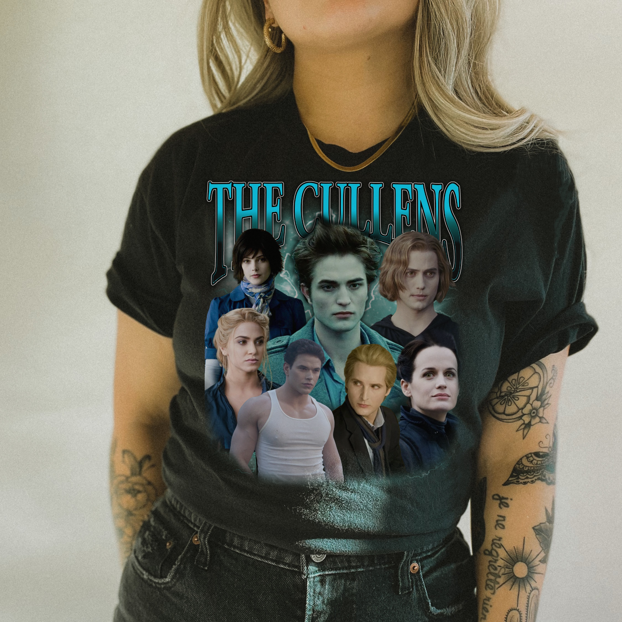 90s Vintage The Cullens T-Shirt - Retro Twilight Movie Merchandise for Fans - Perfect for Cosplay, Halloween & Casual Wear