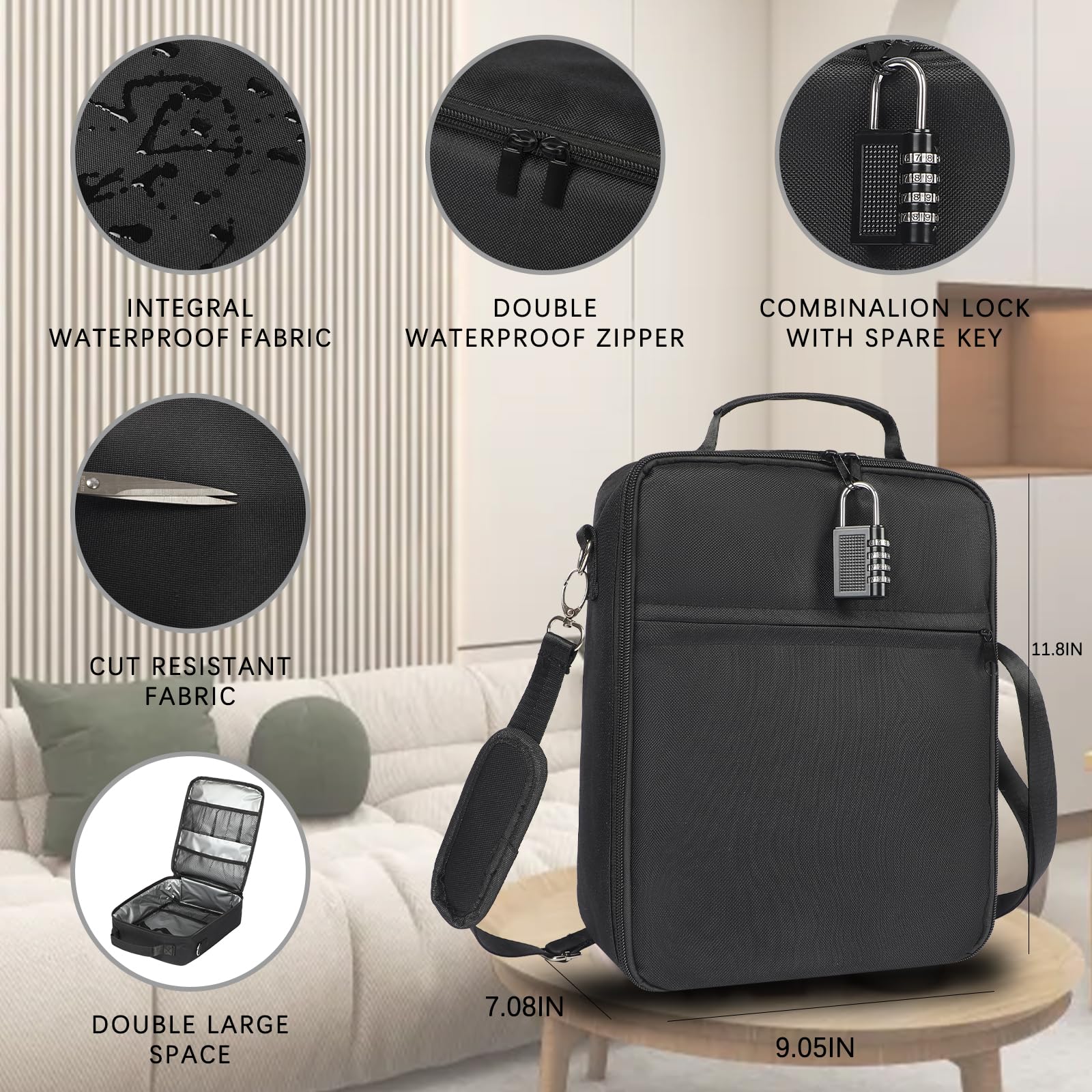 Secure Toy Storage Bag with Lock for Women & Men - Portable Game Toy Organizer Box for Personal Items - Perfect for Travel, Home & Office Organization