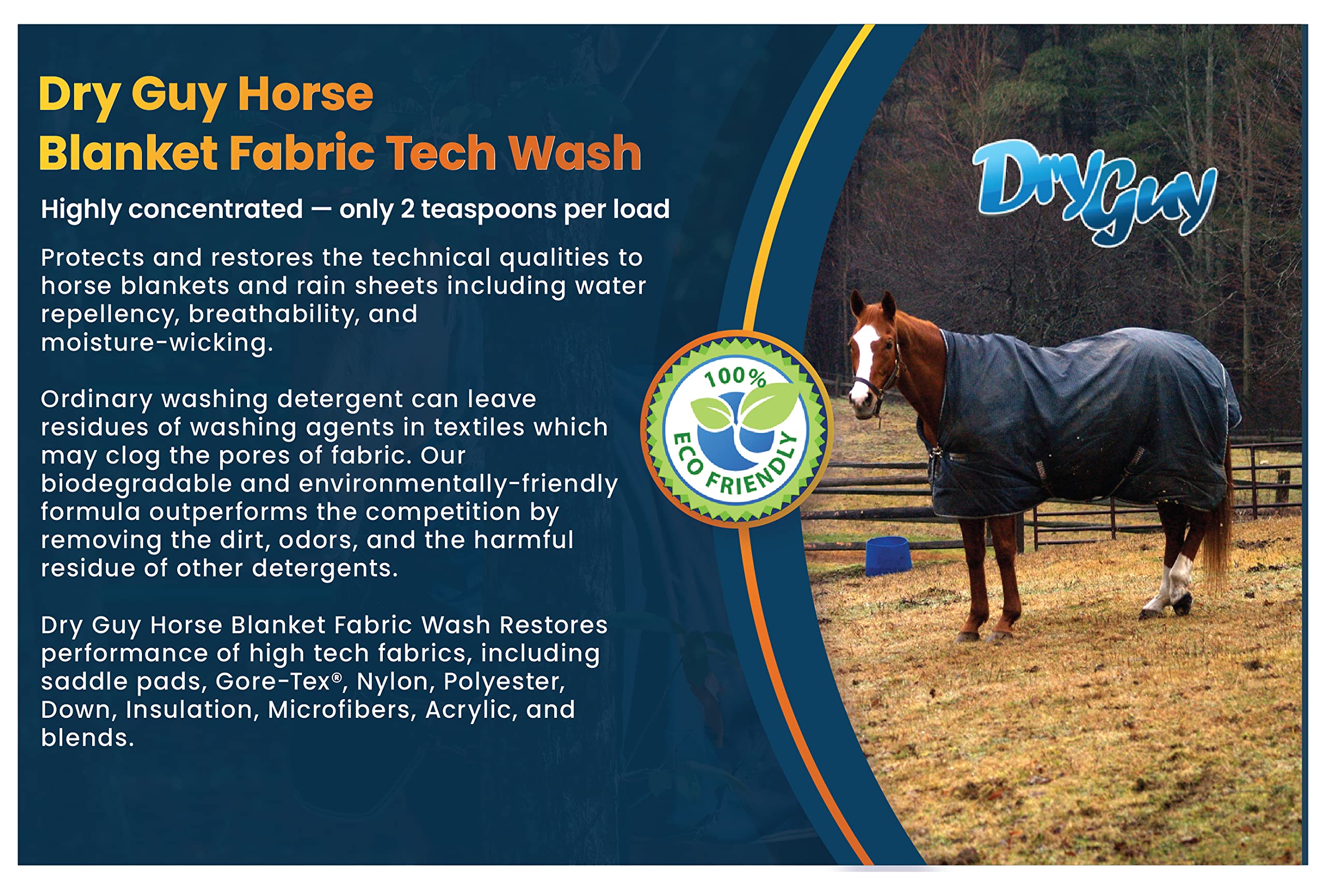 Premium Horse Blanket Fabric Tech Wash - Waterproof & Breathable Equestrian Blanket Material for All-Weather Protection | Ideal for Riding, Training & Stable Use